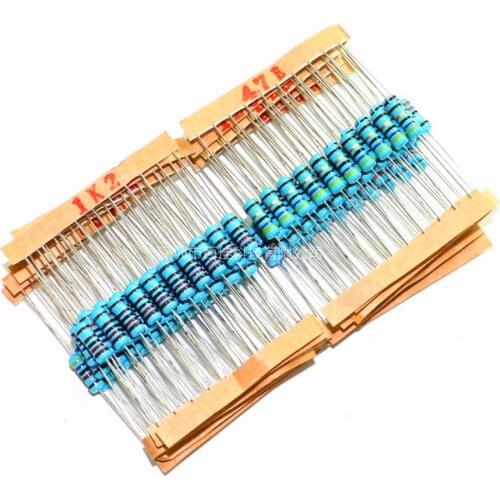 200pcs 1w metal film resistance package 10R-1M precision 1% precision resistors 20 specification × 10pcs