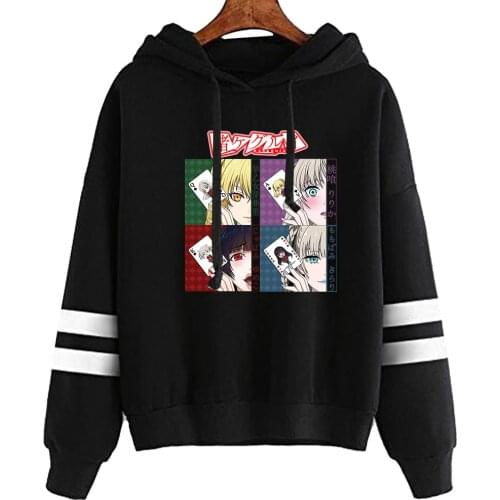 2021 New Anime Kakegurui Friends Kawaii Printing Hoodie Sweatshirt for Woman/man
