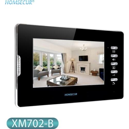 HOMSECUR 7inch Indoor Monitor XM702-B For Video Door Phone Intercom System