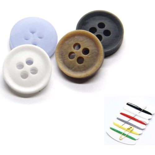 9-11mm Imitation Wood Resin Shirt Buttons For Clothing Mini Fancy Decorative Buttons Garment Sewing DIY Accessories Wholesale