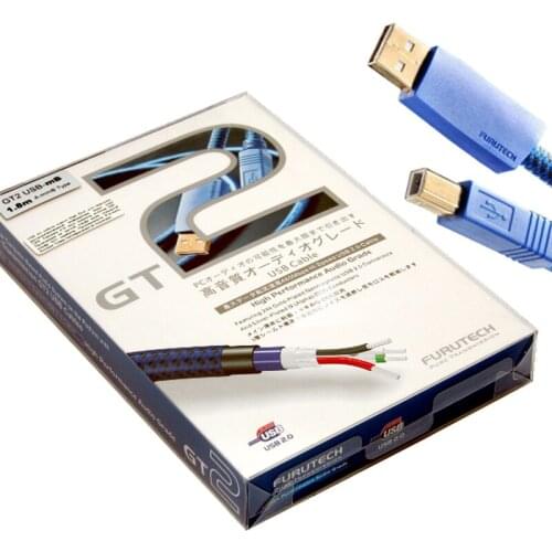 Furutech GT2 USB A To B Silver-Plated OCC Copper USB Audio Digital Cable