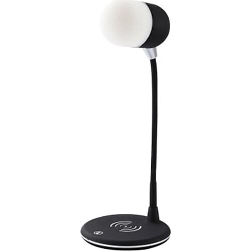 Table Lamp Wireless Charging Bluetooth Speaker 3 In 1 10W Charger Three-gear Dimming LED 3W Bluetooth Speaker