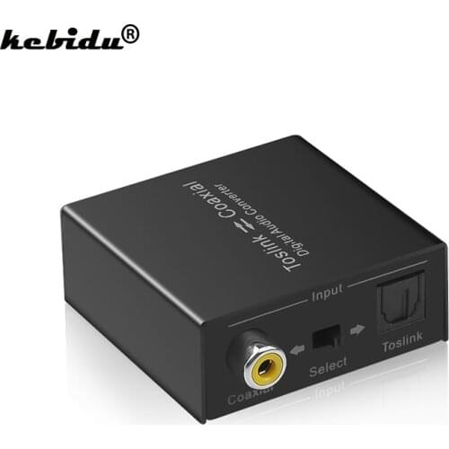Digital Audio Converter Optical SPDIF Toslink to Coaxial Splitter and Coaxial to Optical SPDIF Toslink Bi-derectional Swither