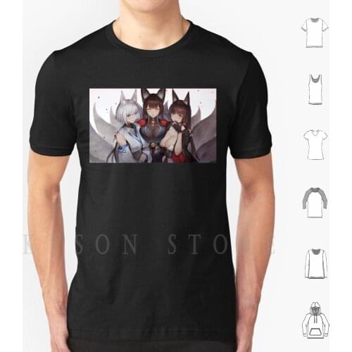 Amagi , Akagi And Kaga-Azur Lane T Shirt Cotton Men Diy Print Azur Lane Anime Azur Lane Atago Manga Akagi Enterprise