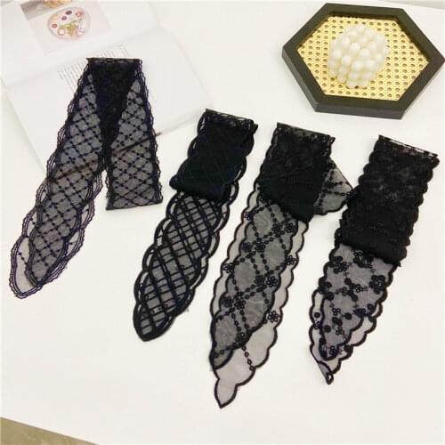 Exquisite Embroidery Lace Headband Ties for Women Headdress Fashion Ponytail Hairband Scarf for Girls Hair Styling Accessories