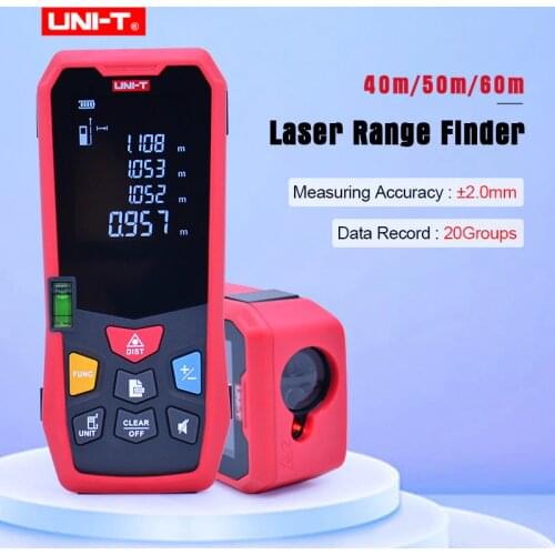 UNI-T LM Series Laser Rangefinders Laser distance meter LM40/LM50/LM60 High-definition 2.0" EBTN screen 40/50/60M