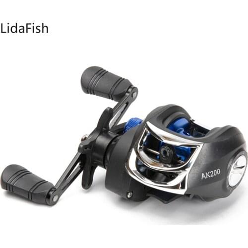 LidaFish NEW Baitcasting Reels 7.2:1 Gear Ratio 8kg Max Drag Fishing Reel Freshwater Aluminum Spool Fishing Coil Pesca