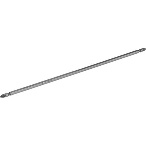 Uxcell 1/4inch Hex Shank 300mm Length Magnetic Screwdriver PH2 Phillips Double-Head Screwdriver Bits S2 Alloy Steel