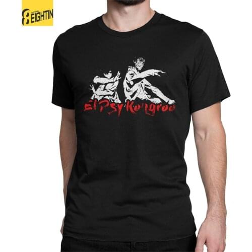 El Psy Kongroo Steins Gate T Shirts Men 100% Cotton Funny T-Shirts Round Neck Tees Short Sleeve Clothing Summer