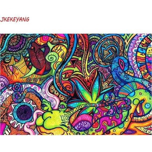 Wall Art Pictures 5D Diy diamond painting Abstract flower Diamond Mosaic sale Rhinestone Embroidery cross stitch Y3357