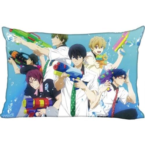 Custom Free Swim Club New Arrival Pillowcase 45x35cm(One Side) Rectangle Zipper Print Throw Wedding Decorative Pillowcase Cover