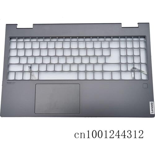 New Original laptop FOR Lenovo YOGA C740 C740-15 Palmrest Upper Case Keyboard Bezel Cover Fingerprint Touchpad / Grey