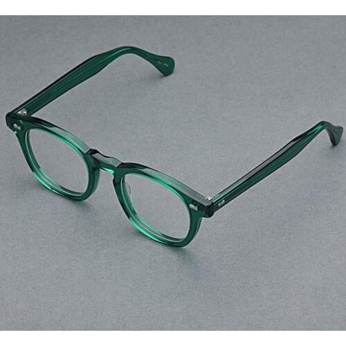 2020 vingage Acetate glasses frame men round optical Myopic Presbyopia reading eyeglasses retro woman Prescription Spectacles