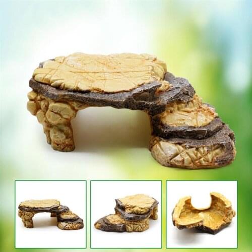 Aquarium Landscaping Large Tortoise Turtle Terrace Basking Reptile Platform Rock Ladder fish Tank Decoration Climbing Ramp