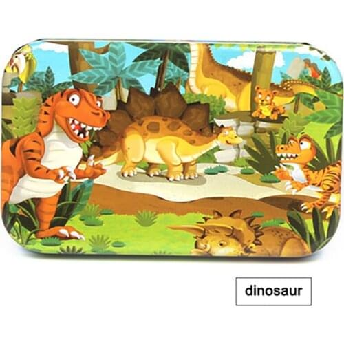 Puzzle ChildrenS Iron Box Jigsaw Early Education Kindergarten Parent-Child Game ChildrenS Iron Box Puzzle Birthday Present