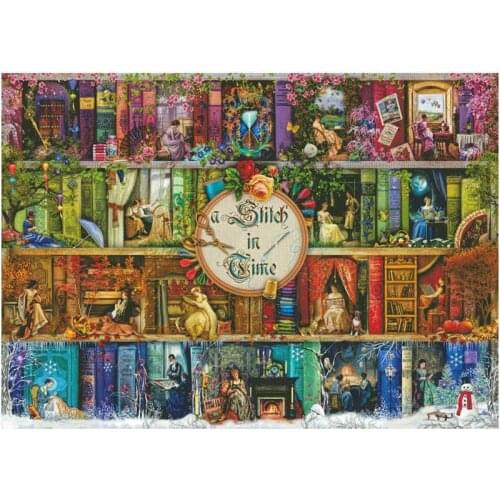 Popular Embroidery Watch Shelves Counted Cross Stitch Christmas Stockings with 100% Cotton Floss & Free Shipping for Wall Decor