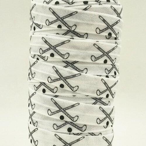 Q&N ribbon wholesale/OEM 5/8inch 15mm 160321003 Hockey folded over elastic FOE for hair tie free shipping