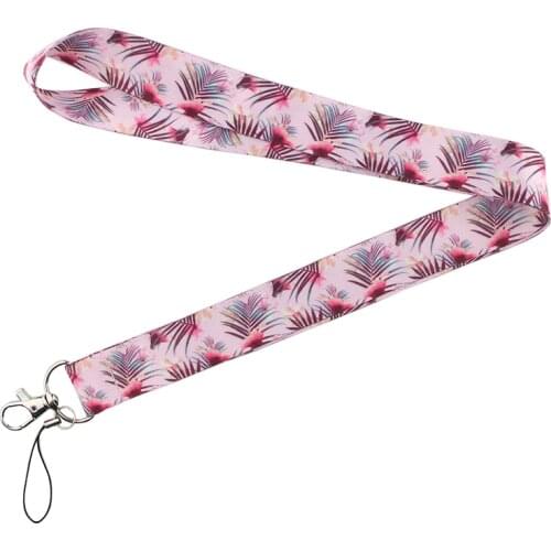 Plant Keychain Straps Rope Mobile Phone Neck Strap Lanyard for ID Card keychain USB badge holder DIY Lariat Lanyard E0719