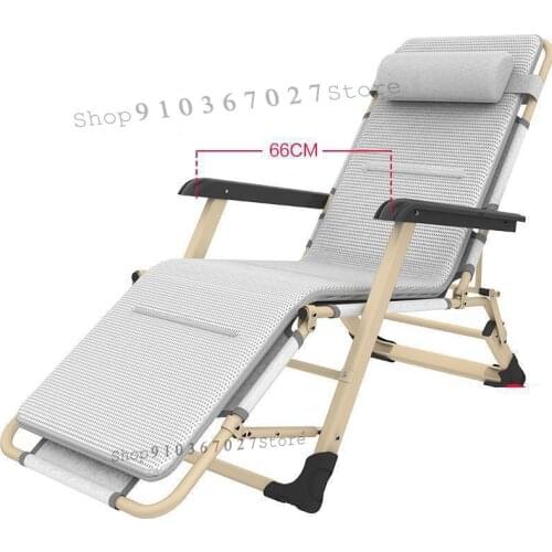 Reclining Chair Folding Chair Back Lazy Lunch Nap Cool Chair Bed Dual Purpose Portable Balcony Home Leisure Office