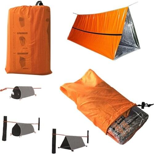 Outdoor Life Bivy Emergency Sleeping Bag Thermal Keep Warm Waterproof Mylar First Aid Emergency Blanke Camping Survival Gear