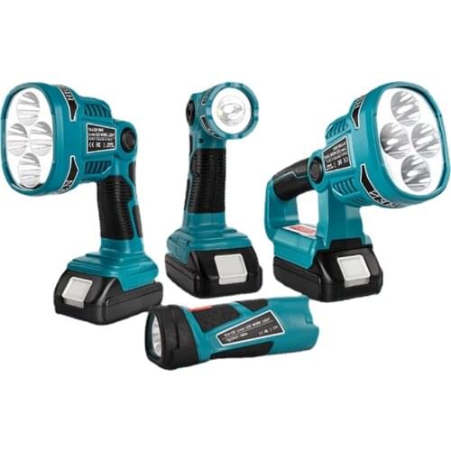 3W/12W 18V LED Lamp Work Light Flashlight For Makita BL1430 BL1830(NO Battery,NO Charger)Lithium Battery USB Outdoor Lighting