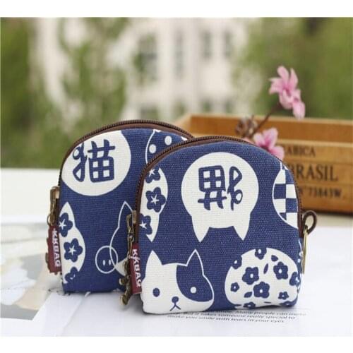 Women Coin Wallet Maneki Neko Card Holder Key Student Lucky Cat Girls Cute Ins Popular Gift Daily Multi-function Lovely Pocket