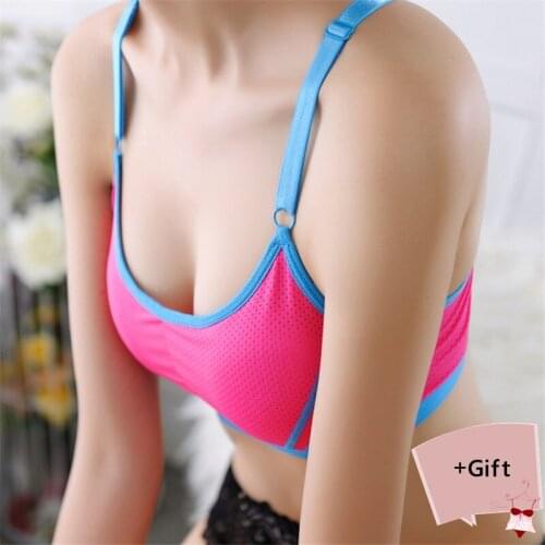 Fashion Women Sport Bra Athletic Ruinning Top Padded Brassiere Fitness Sports Tank Top Bra Push Up Breathable underware