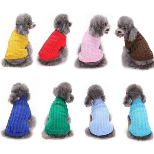 Winter Pet Dog Sweater Clothes for Small Dogs Warm Puppy Cat Clothing Yorkies Maltese Kedi Pullover cats outfits ubranka dla psa