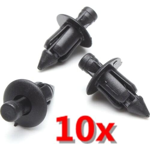 10/100pcs 6mm Plastic Rivet Fairing Trim Panel Fastener Clips For Honda For Yamaha For Suzuki