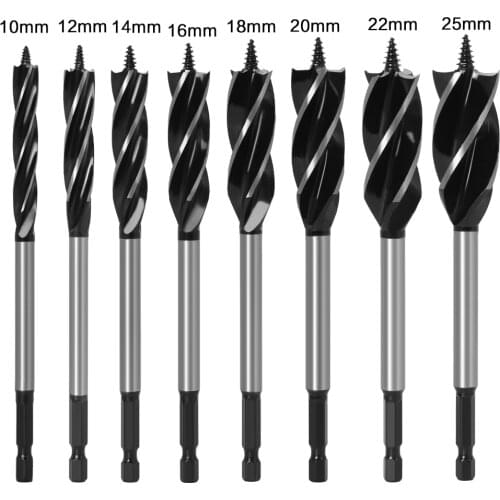10mm-35mm 4-9pc Twist Drill Bit Set Wood Fast Cut Auger Carpenter Joiner Tool Drill Bit For Wood Cut Suit for woodworking