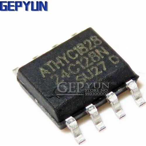 10PCS AT24C128N 24C128N 24C128 AT24N128 SOP-8 EEPROM SERIAL EEPROM 128K (16K x 8) 2WE 1.7V Gepyun