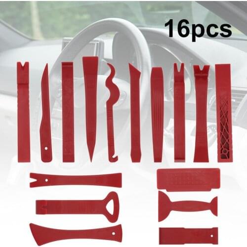 16Pcs Auto Car Audio Radio Door Trim Panel Repair Remover Pry Bar Tools Kit