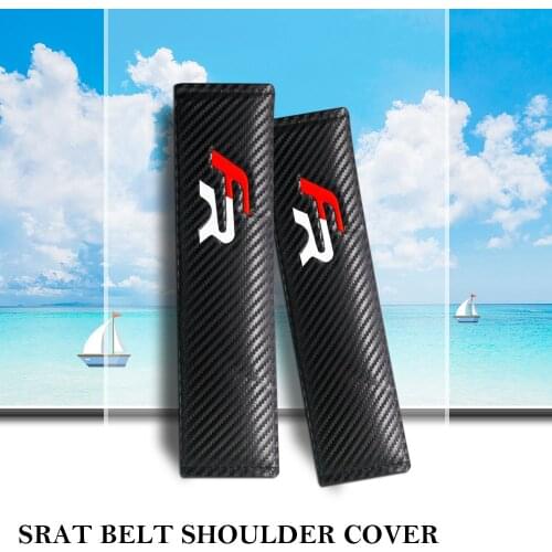 2PCS Car Seat Belt Cover For FR Logo Shoulder Pad Comfortable Driving For SEAT Altea Ateca Exeo Toledo IBE IBL IBX 20V20 Leon