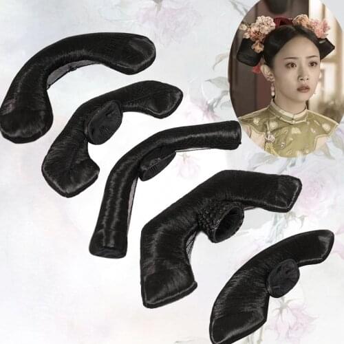 Qing Dynasty Hair Shaped Princess Hair Accessories Qing Dynasty HairPiece Royal Lady Headdress