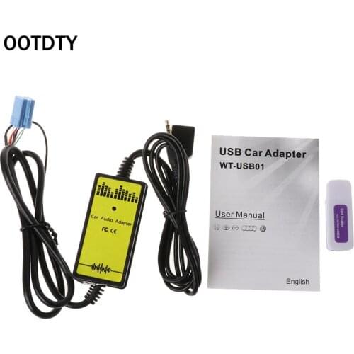 Car Audio MP3 Interface CD Adapter Changer AUX SD USB Data Cable Mini 8P