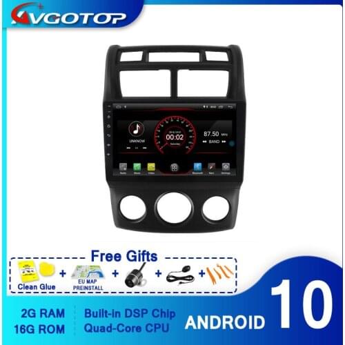AVGOTOP CAR DVD PLAYER GPS Android 10 FOR KIA SPORTAGE 2004-2010(Manual Air- Conditioner version) Navigation player
