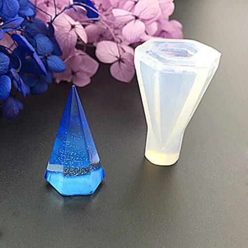 DIY Silicone Pendant Mold Resin Casting Diamond Shape For DIY Jewelry Making