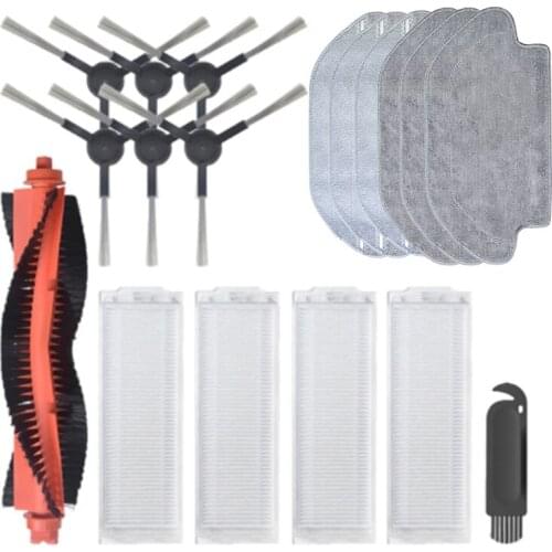 For Xiaomi Mijia Mop Pro STYTJ02YM/VIOMI V2 PRO/V3 Robot Vacuum Cleaner Main Side Brush Hepa Filter Mop Cloth Parts