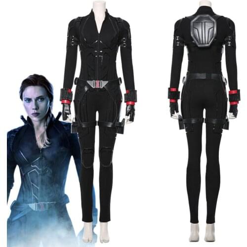 Natasha Romanoff Cosplay Costume Unisex Jumpsuit Full Sets for Halloween Carnival Party