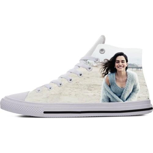 2019 Hot Cool Fashion Pop Funny New Summer High Quality Sneakers Handiness Casual Shoes 3D Printed For Men Women Emilia Clarke