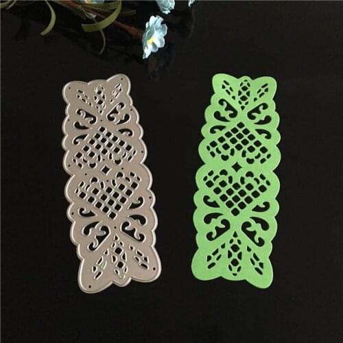 Lace Rectangle Frames for Album Greeting Card Scrapbook Hollow Metal Cutting Dies Embossing Paper Craft Stamps Dies New 4.8*13cm