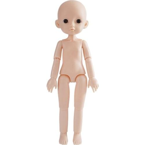 New ob11 bjd 25cm 13 Movable Jointed Dolls Toys with 3D Eyes Bald Head Baby Doll DIY Naked Nude Body Dolls Toy for Girls Gift