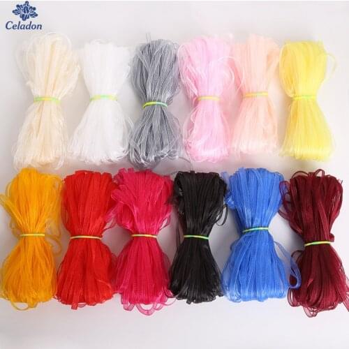 Mix Color Organza Ribbons 3mm Width 20 Yards Apparel Sewing Fabric DIY Gift Packaging Wedding Decoration Tapes Ribbons