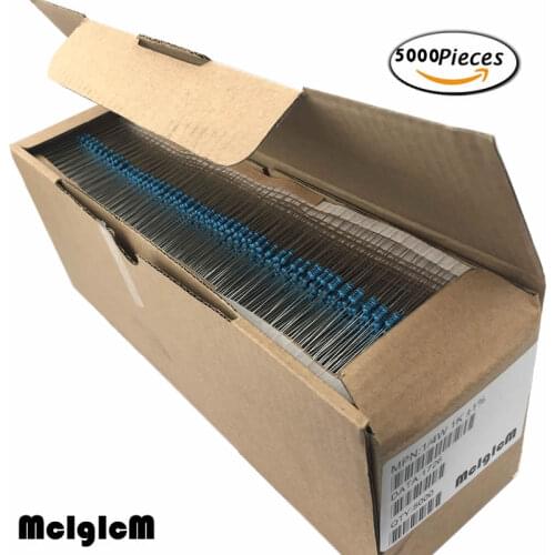 MCIGICM 1/4W Metal film resistor 0.33-2.2M ohm resistors 22R 47R 22K resistance