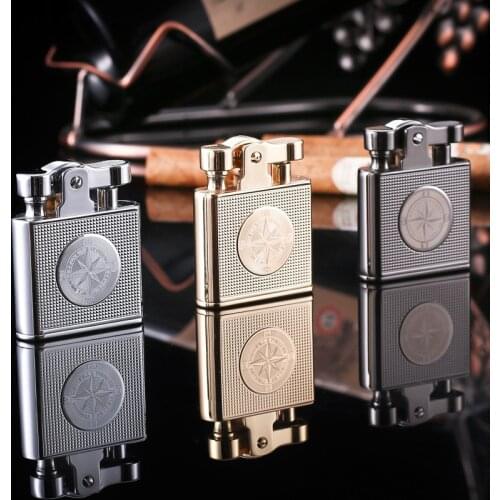 Retro Nostalgic Creative Personality Flint Grinding Wheel Metal Lighter Tobacco Accessories Regalos Para Hombre Originales
