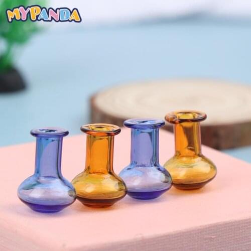 2PCS 1/12 Dollhouse Miniature Mini Vase For Doll House Kitchen Furniture Decor Accessories