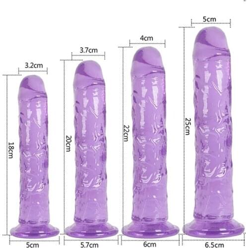 New translucent soft jelly big dildo lifelike fake penis penis plug sex toy female male vagina anal massage