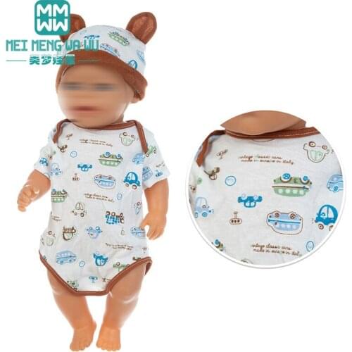 Doll Clothes for 43 cm new born doll fashionable Baby jumpsuits, down jackets, jackets Christmas gift for children