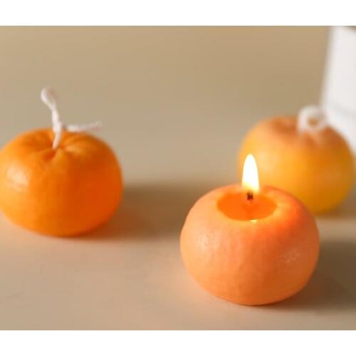 Orange 3D Silicone Molds Soap Mold DIY Fruit Cake Aromatherapy Candle Mold Baking Dessert Mousse Kitchen Bakeware Tools Art Mold