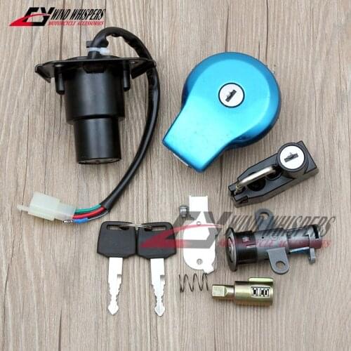 Motorcycle Ignition Switch Lock Fuel Gas Cap Cover Key Set For Yamaha XV125 4RF XV250 250 2UJ 3DM Virago XV535 XXV240 250 3LS